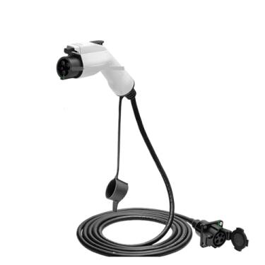 Imagem de EQBVZZRD Adaptador de carregamento ev 32A 2M 5M 10M EVSE Cabo de carregamento SAE J1772 plugue fêmea para soquete macho tipo 1 conectores de carregamento EV extensão adaptador de carregador (Cor: 7
