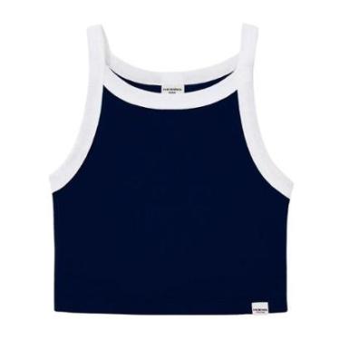 Imagem de Regata Cropped Infantil Hering Azul Marinho Menina-Feminino