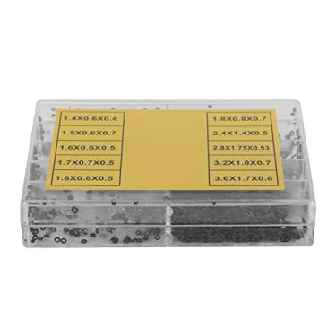 Imagem de KIMISS Conjunto de Anel de Vedação de Coroa de Relógio de Borracha - 800 Selos à Prova d'água para Reparo de Relógio - Kit de Junta de Cabeça de Com Vários Tamanhos e Caixa de Armazenamento Conveniente