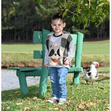 Imagem de Conjunto Com Colete Bebê Menino Suedine Bicolor Verde Otávio, M