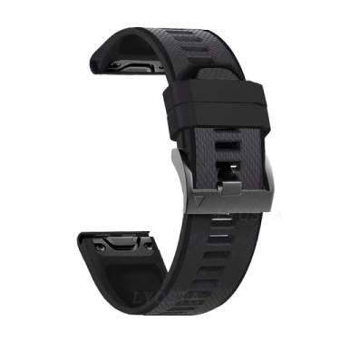 Imagem de TPUOTI 22 26 mm Pulseira de silicone para Garmin Fenix 7 7X 6X 6 Pro 5X 5 Plus 3HR 935 Descent Mk2 Pulseira Acessório de Liberação Rápida (Cor: H, Tamanho: 22mm Fenix 7)