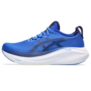 Imagem de ASICS Tênis de corrida masculino Gel-Nimbus 27, Azul ilusão/azul índigo, 39