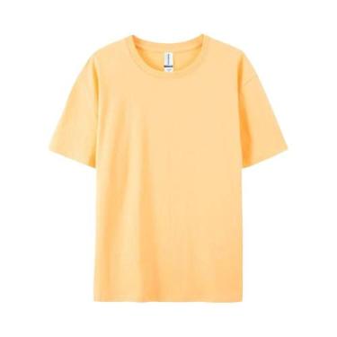 Imagem de Camisetas Femininas De Algodão 100% Lisas Esportivas De Manga Curta Br