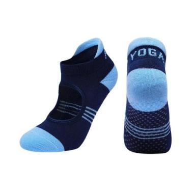 Imagem de Meias De Pilates E Yoga Femininas Respiráveis Antiderrapantes Sem Cost