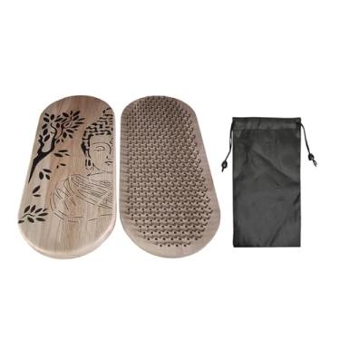 Imagem de kowaku Prancha de Massagem para os Pés Board Versátil para Meditação, com Pregos, Portátil, Ideal para Iniciantes, Academia em Casa, em Madeira com