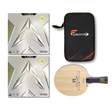 Imagem de Raquete de Tênis de Mesa Loki K3 Clássica com Borrachas Arthur Europe Diamond, Capinha FUMIHIRO Incluída, Pronta para Uso