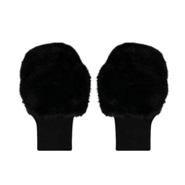 Imagem de menolana Luvas de treino de golfe de inverno, luvas de golfe de meio dedo, acessórios desportivos para atividades ao ar livre, decoração para clima frio, Preto