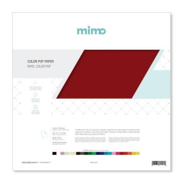 Imagem de Papel Color Pop Vermelho Carmim Mimo - 30,5 x 30,5 cm - 180 gr - 25 un