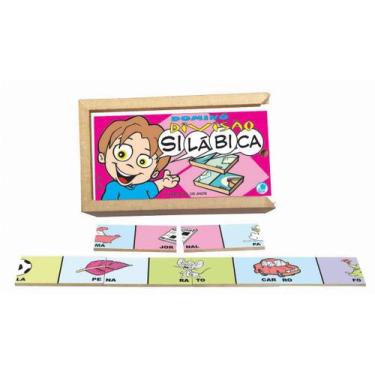 Imagem de Jogo de Dominó Infantil Divisão Silábica - Simque