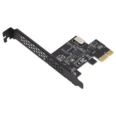 Imagem de Dioche Placa USB3 2 PCI E Riser Adaptador PCIE de Alta Velocidade Premium para Type E Com Capacitores Cerâmicos para Placa Mãe de Computador Desktop Atualização de Construção de Metal (Preto)