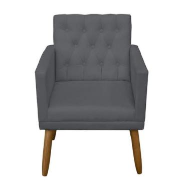 Imagem de Poltrona para Sala de espera Decorativa  Capitone Resistente Escritóri