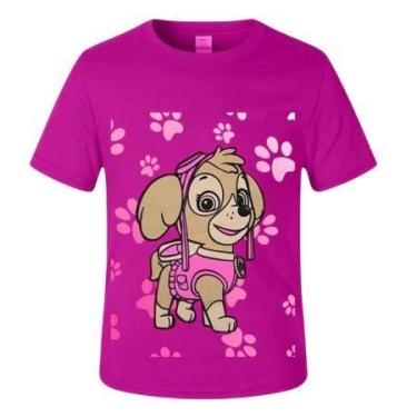 Imagem de Patrulha Canina Camiseta camisa Fantasia Infantil sky, 12, rosa