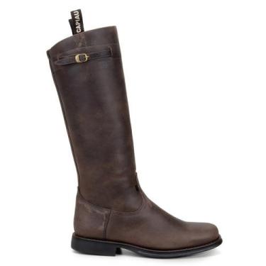 Imagem de Bota Capiau Campeira Gaucha Anatomic Confort Gel Flex Café Castanho - 