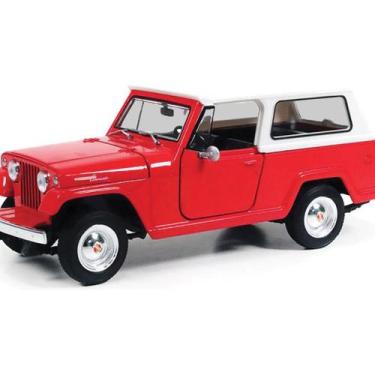 Imagem de Miniatura Jeep 1967 Jeepster Commando Station Wagon 1/24, Vermelho