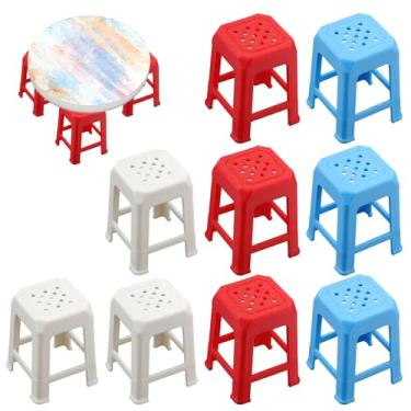 Imagem de Suporte de lona com 9 peças, suportes de pintura em 3 cores, elevadores de pés de lona para suporte de pintura, cavalete mini antiderrapante suprimentos de pintura fluida acessórios de ferramentas de