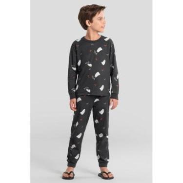 Imagem de Pijama infantil menino de fantasmas Brandili-Feminino