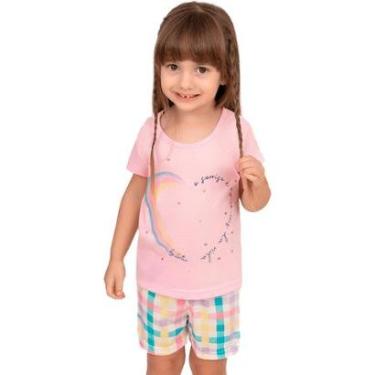 Imagem de Pijama Blusa e Short Xadrez - Izitex-Feminino