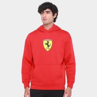 Imagem de Moletom Com Capuz Puma Ferrari Race Big Shield Masculino-Masculino