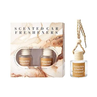 Imagem de Difusor de ambientador de carro, aromatizador de ar para pendurar para carro, purificadores de carro de longa duração, difusor de óleo essencial, difusor de ar de óleo de fragrância, pistache e