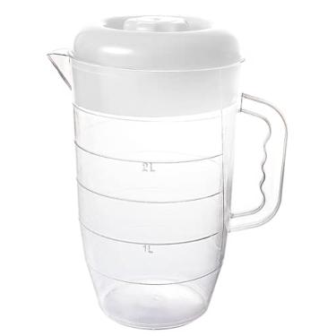 Imagem de Jarra Gradual com Tampa 3 Litros Plasvale – Transparente, Medidas Impressas