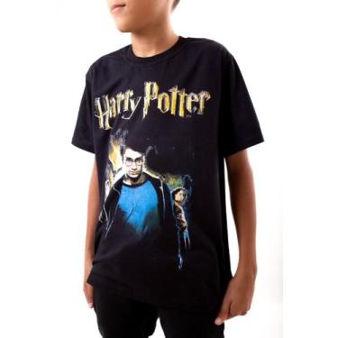 Imagem de Camiseta Harry Potter Infantil Camisa Estampada Básica Unissex - Glev.