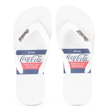 Imagem de Chinelo Coca Cola Andale Branco Azul e Vermelho - Masculino-Masculino