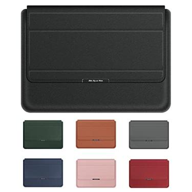 Imagem de Capa para Laptop 3 em 1 Stand Plegável Apoio Pulso Protetora Notebook com Organizador de Adaptador e Cintos Cabos USB Viagens Negócios Escola Uso Diário
