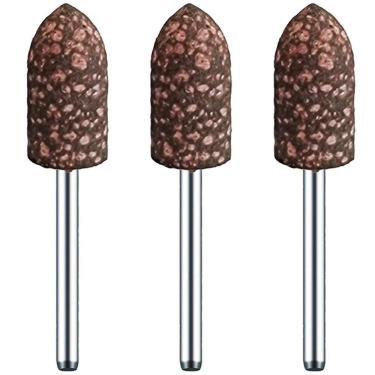 Imagem de Ponta Montada 10Mm Cônica Borracha Com Abrasivos Haste 3Mm