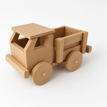 Imagem de Kit 15 Carrinhos de Madeira Caçamba Porta Objetos decoração 13x7