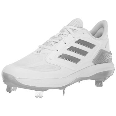 Imagem de adidas Tênis feminino Adizero Purehustle 3 Elite, Branco/Prata Metálico/Prata Metálico, 9