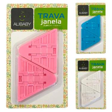 Imagem de TRAVA DE JANELA 2PCS PLASTICO 7,5X9CM