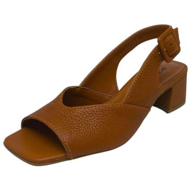 Imagem de Sandália Feminina Salto Bloco Casual Confortável Bottero