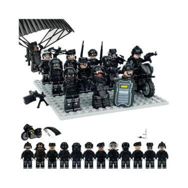 Imagem de Brinquedos De Blocos De Montar Em Forma De Bonecos Humanoides Miniatur