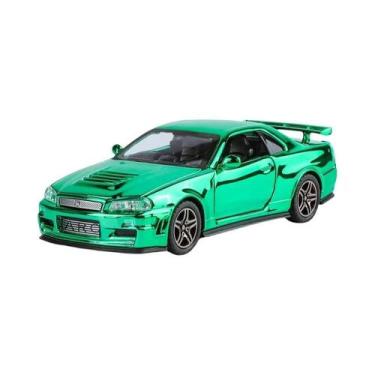 Imagem de Modelo De Carro Esportivo Colorido God of War GTR-R34 1:32, Brinquedo 