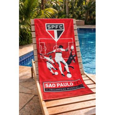 Imagem de Toalha Times Brasileiros Praia Piscina Banho 140x70 100 Algodão - Lepp