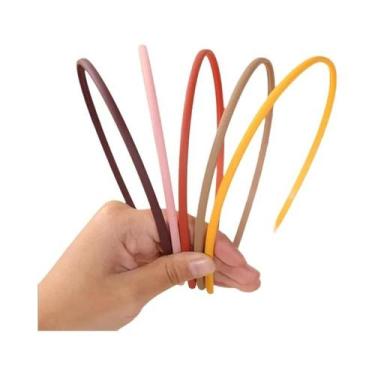 Imagem de Tiara De Cabelo Feminina E Infantil Com Acabamento Fosco, 5 Ou 10 Peça