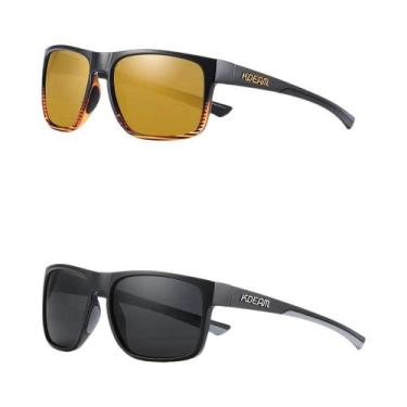 Imagem de Óculos De Sol Masculinos Polarizados Quadrados Fotocromáticos Com Almo