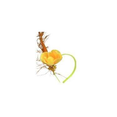 Imagem de Tiara Floral com Pena - Acessório para Festas - Genérico