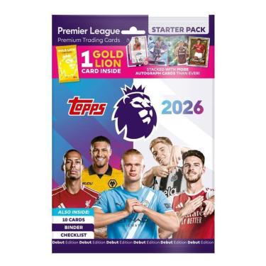 Imagem de Topps Cards PREMIER LEAGUE 2025/26 Starter Pack com Fichário-Unissex