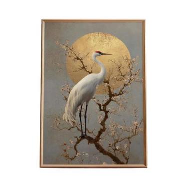 Imagem de Pôster De Arte Em Tela Estilo Asiático Com Tigre Japonês, Peixe Koi, S