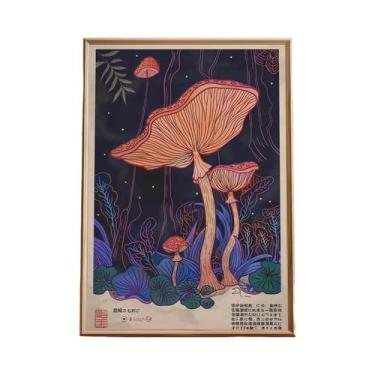 Imagem de Pôster De Arte Em Tela Estilo Asiático Com Tigre Japonês, Peixe Koi, S