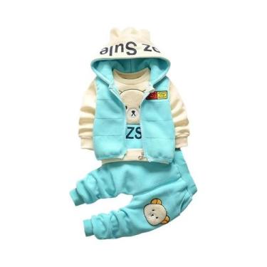 Imagem de Conjunto Casual De Moda Para Meninos E Meninas Com Estampa De Desenho 