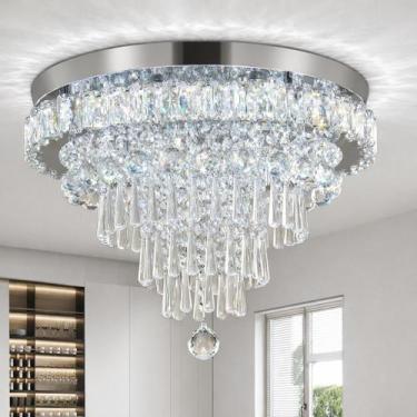 Imagem de Lustre FRIXCHUR 45 cm LED Cristal 46W 6500K Branco Frio