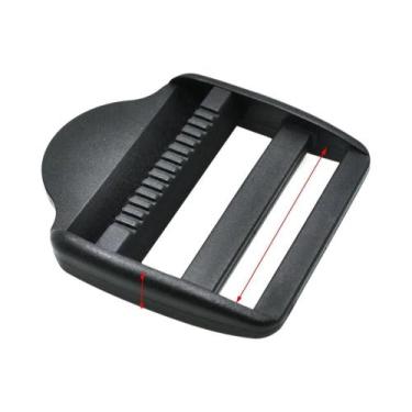 Imagem de Fivelas Deslizantes De Plástico Preto Para Cinto E Alças De Mochila, 1