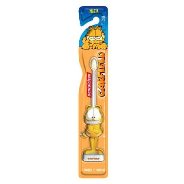 Imagem de Escova de Dente Infantil Macia 3D Boneco Garfield Dentalclean
