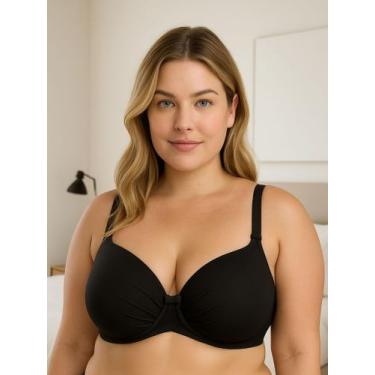 Imagem de Sutiã Plus Size Soutien Reforçado Bojão Cruzado Alça Larga - c7 ALICE,