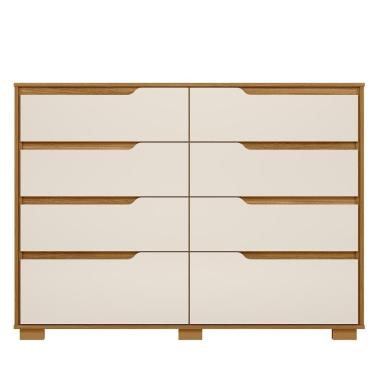 Imagem de Cômoda 8 Gavetas Geórgia Freijó/off White Moval Móveis