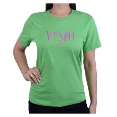 Imagem de Camiseta Feminina Voorth MC Verde Neon - 5632S-Feminino