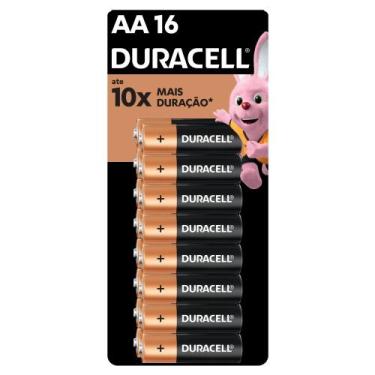 Imagem de Pilha Alcalina Aa Pequena Duracell Com 16 Unidades