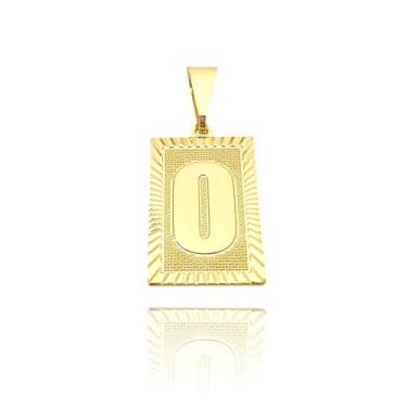 Imagem de Pingente Masculino Ouro De Letra (Entra e Escolha Sua Letra) Banhado O